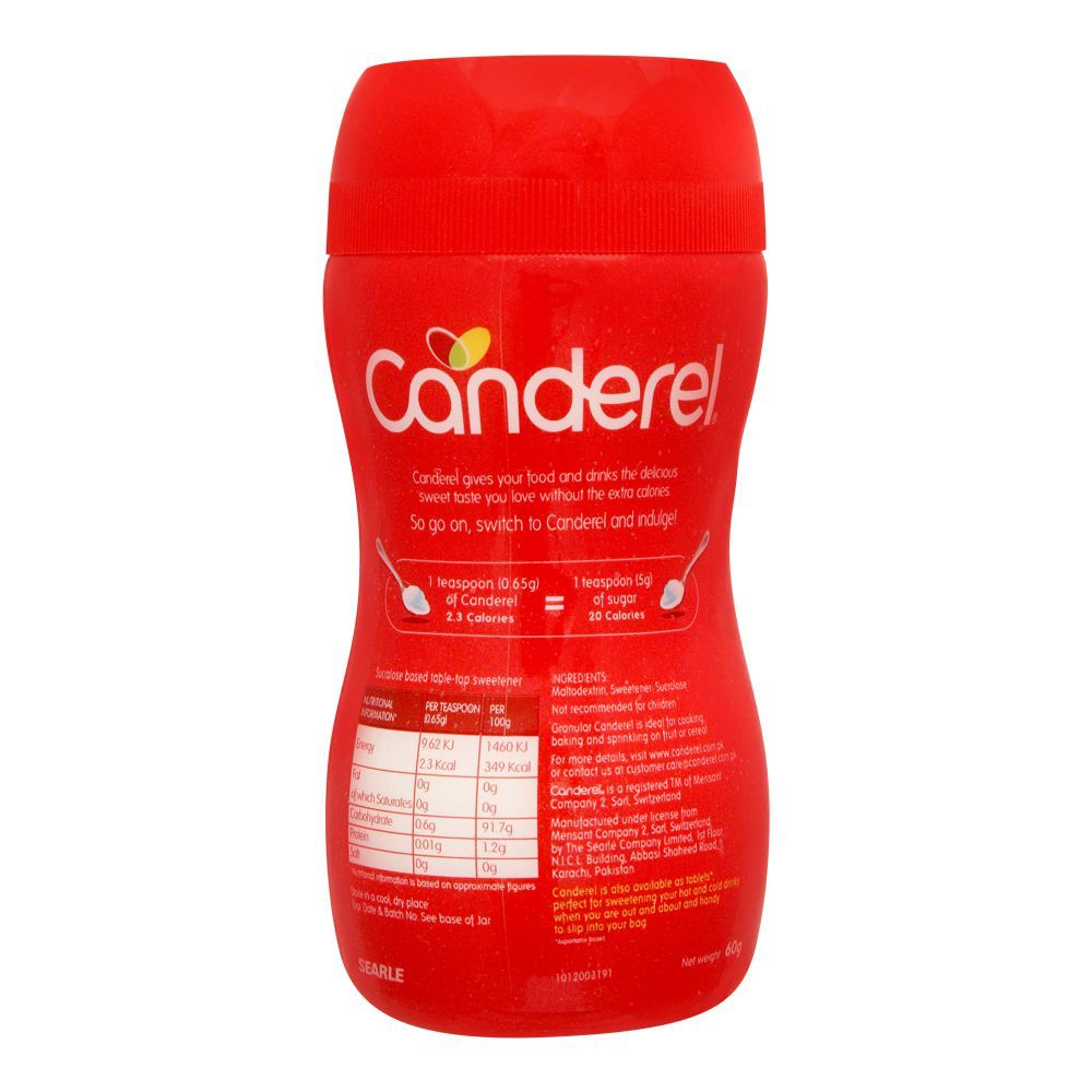 Canderel Sweetener Powder, Jar, 60g - Image 2