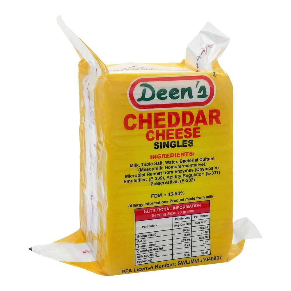 Deen's Cheddatr Slice Cheese, 1kg - Main Image