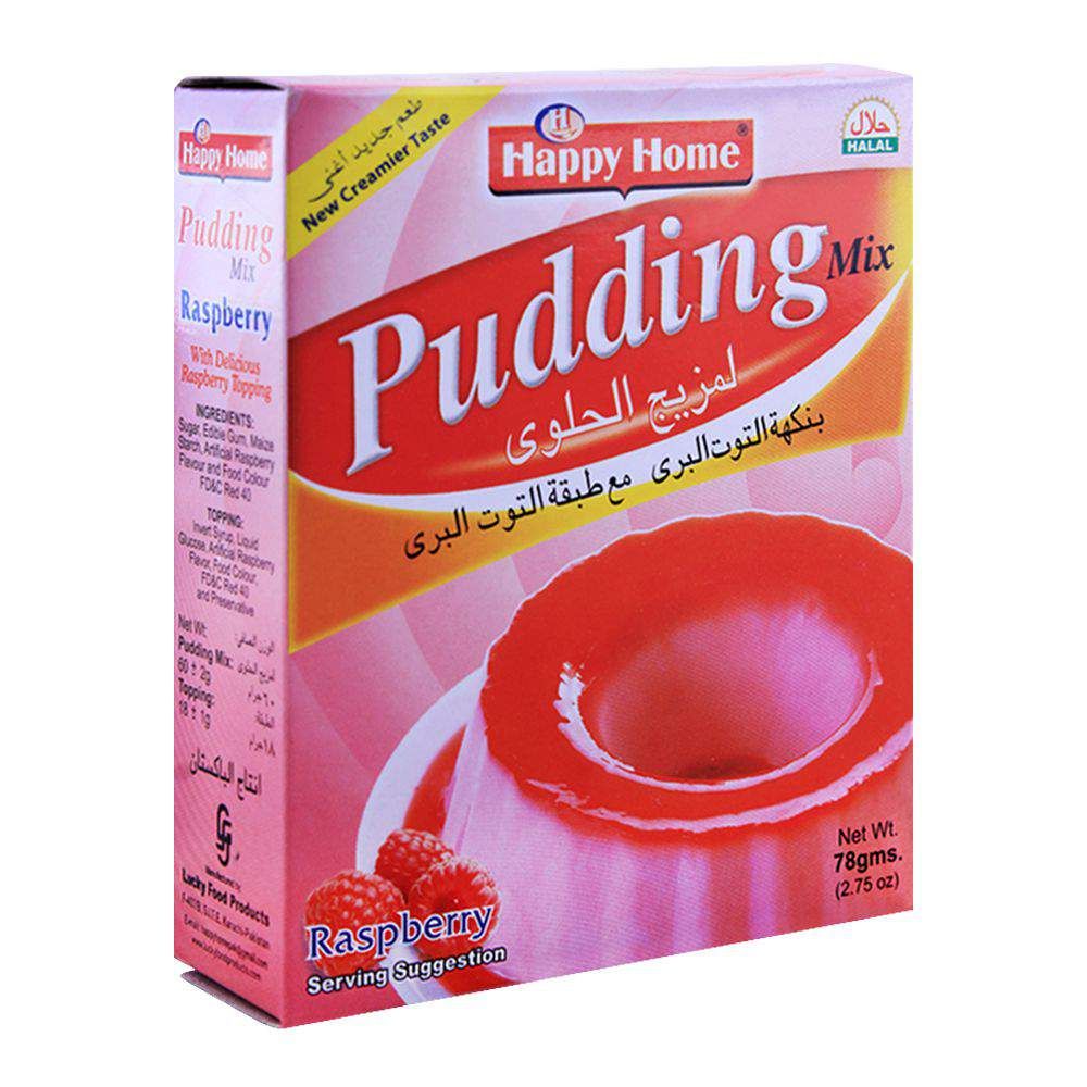 Happy Home Raspberry Pudding Mix 60g - Main Image