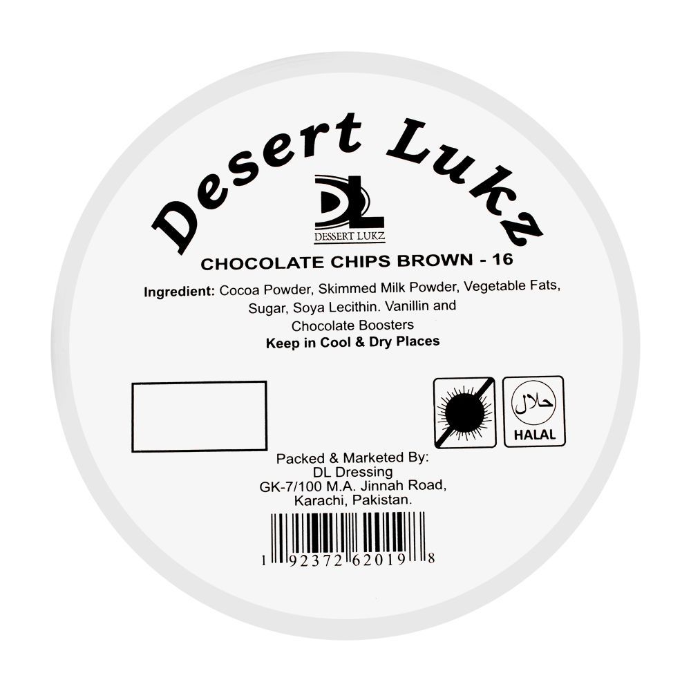 Dessert Lukz Chocolate Chip Brown-16 Toppings, 100g - Image 2