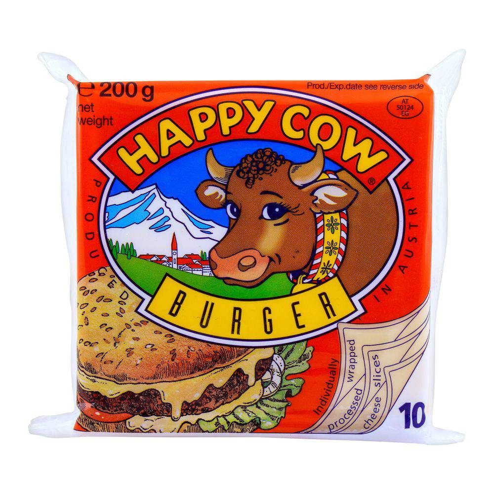 Happy Cow Burger Slice Cheese 200g - Main Image