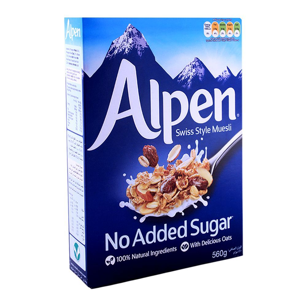 Alpen No Added Sugar Muesli 560g - Main Image