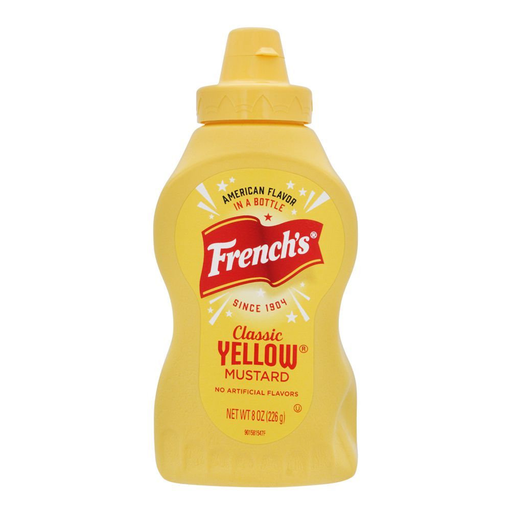 French's Classic Yellow Mustard, 8oz, 226g - Main Image