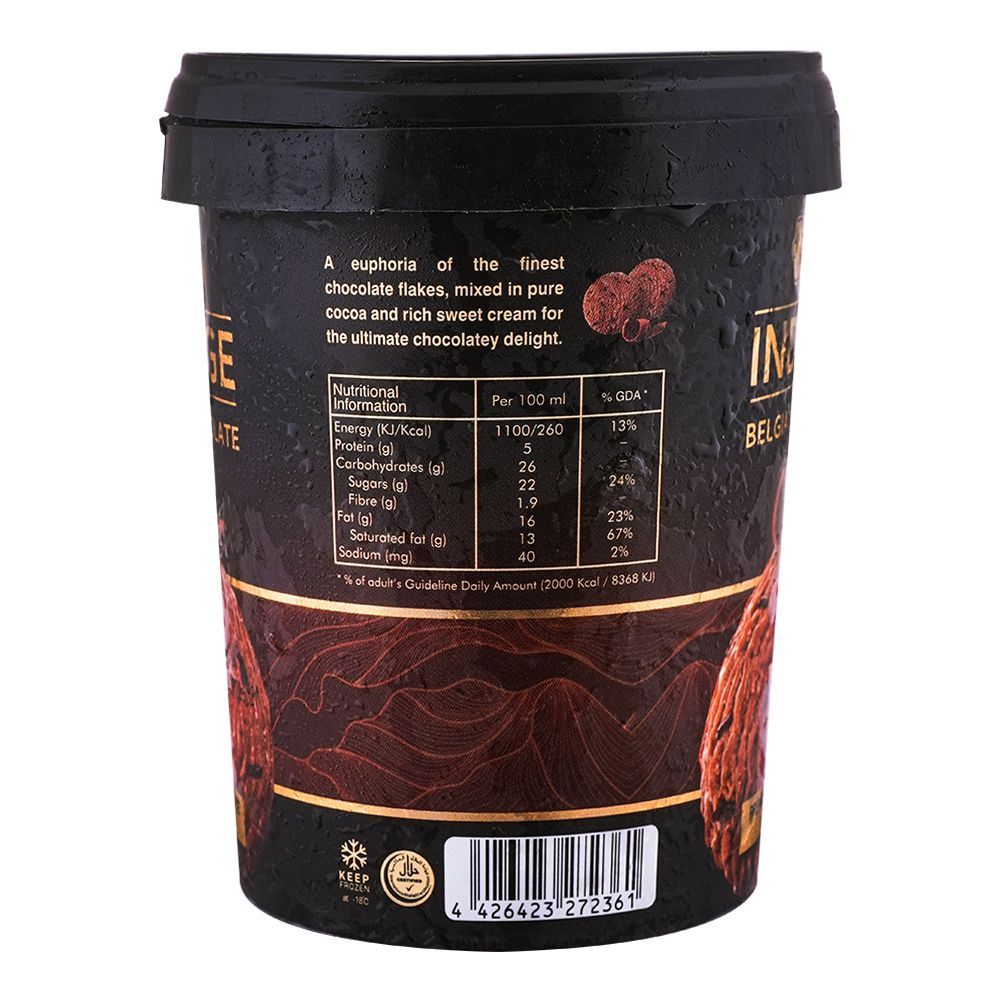 Hico Indulge Belgian Chocolate Ice Cream, 500ml - Image 3