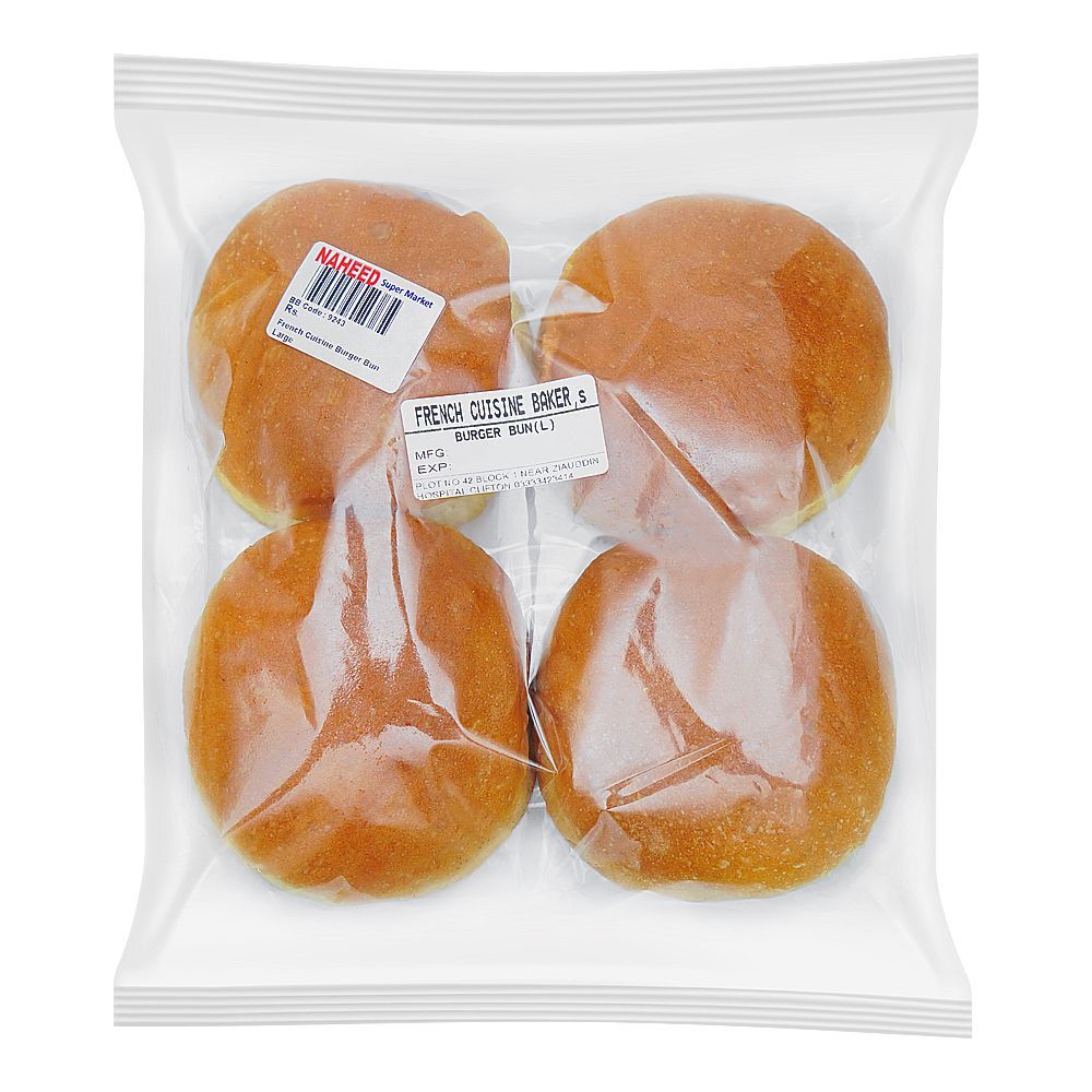 French Cuisine Burger Bun, Large, 4-Pack - Main Image