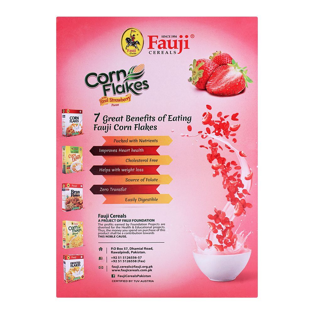 Fauji Corn Flakes Strawberry 250gm - Image 2