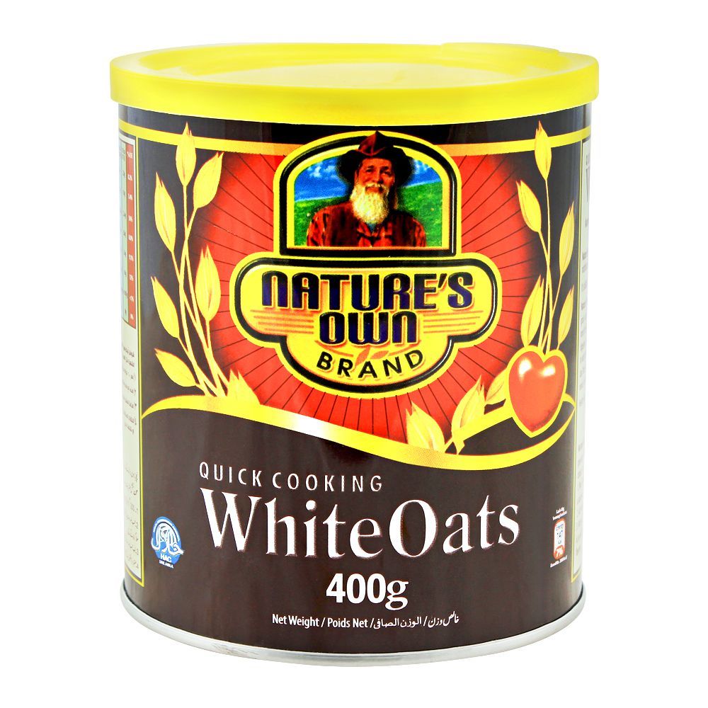 Nature's Own Quick Cooking White Oats, 400g, Tin - Main Image