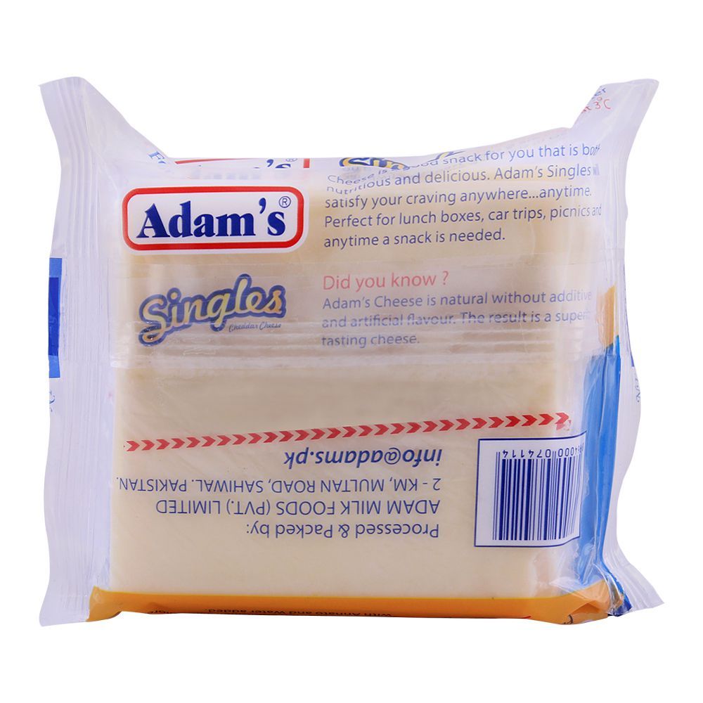 Adam's Cheddar Cheese Singles 200g - Image 2