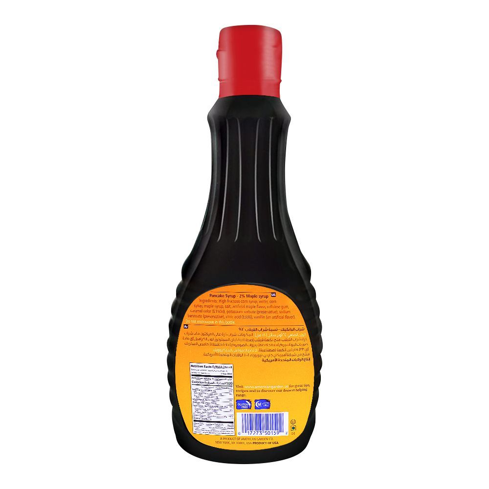 American Garden Pancake Maple Syrup, 24FL.oz/710ml - Image 2