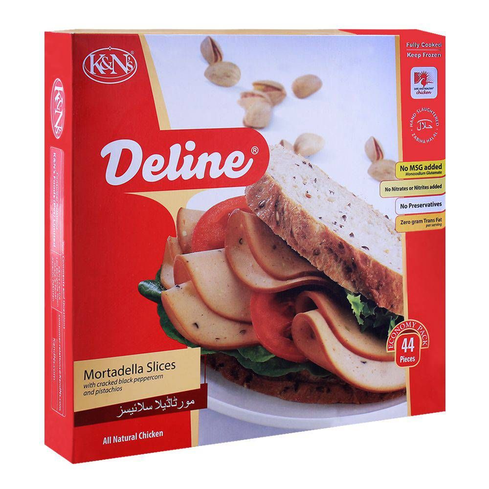 K&N's Deline Mortadella Slices, Chicken, 616g - Main Image