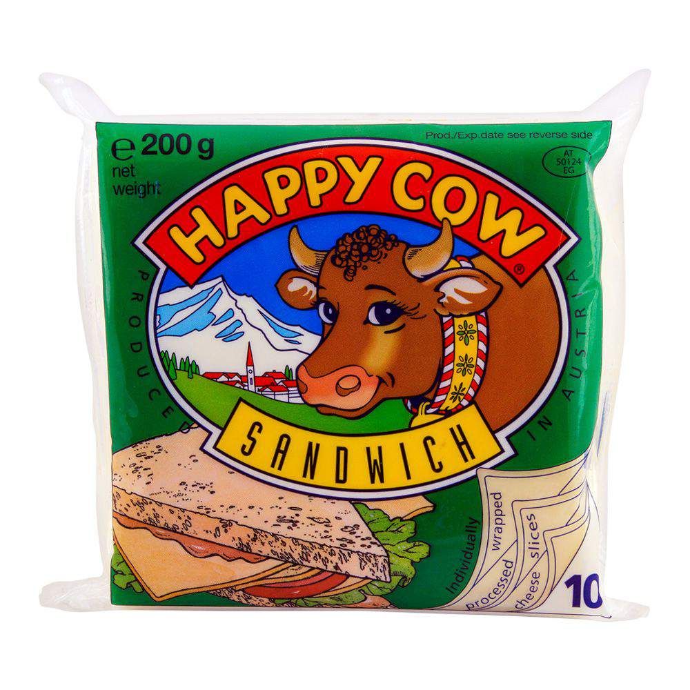 Happy Cow Sandwich Slice Cheese 200g - Main Image