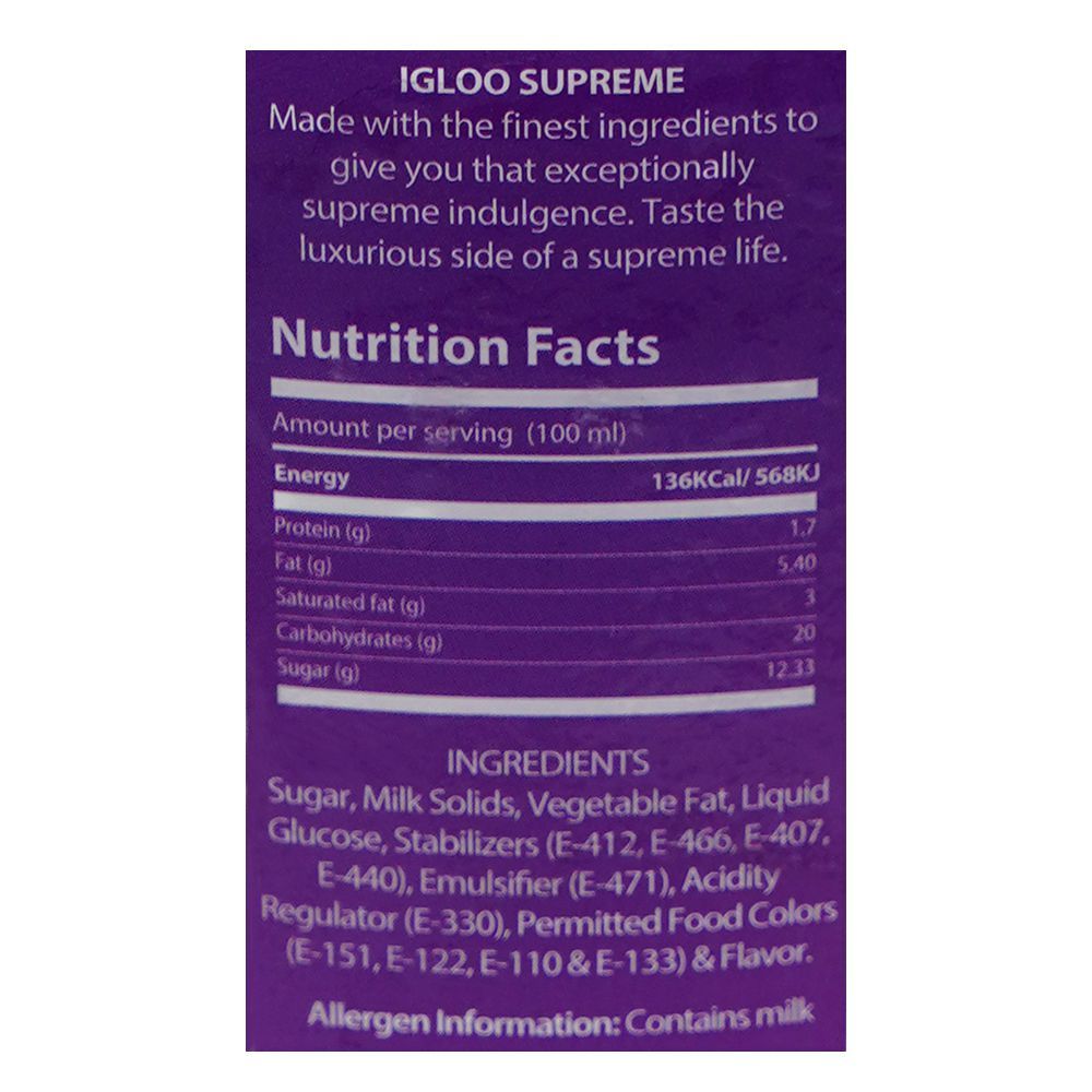 Igloo Supreme Blueberries N' Cream, 1 Liter - Image 3