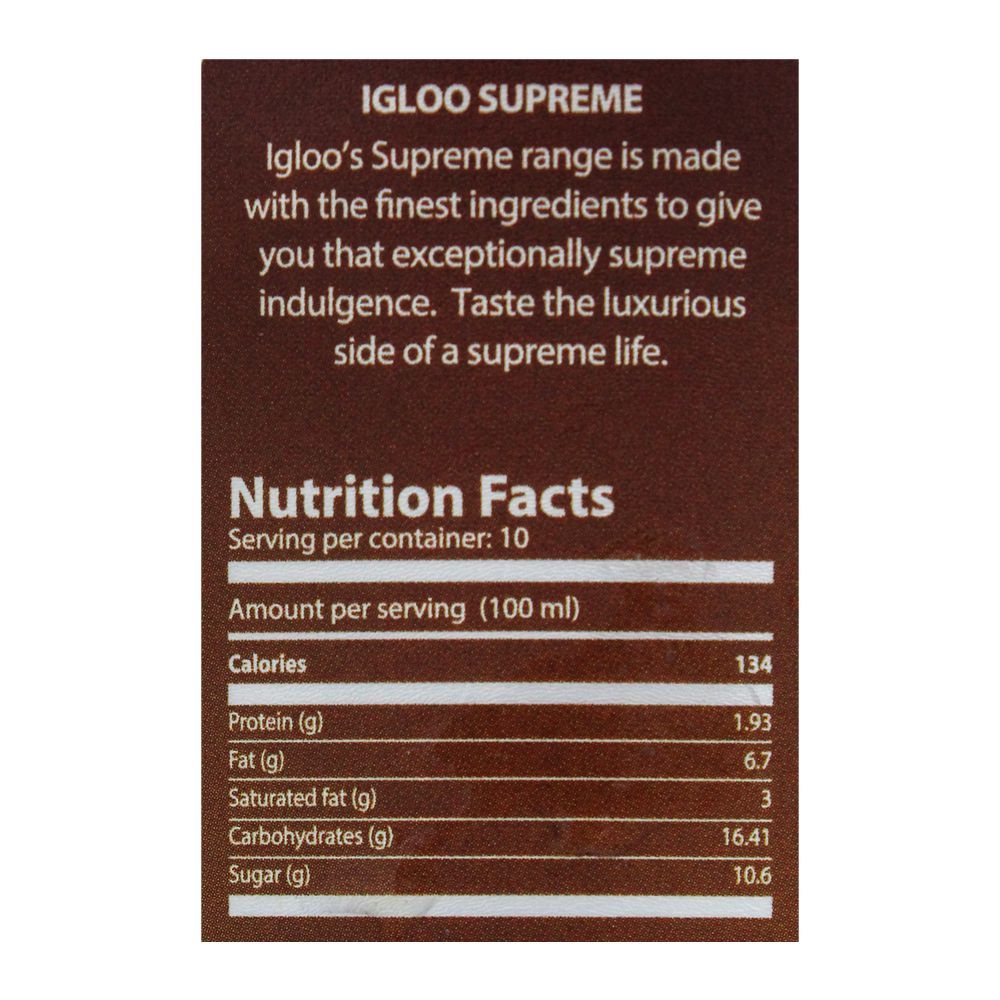 Igloo Supreme Caramel Crunch Frozen Dessert, 1 Liter - Image 3