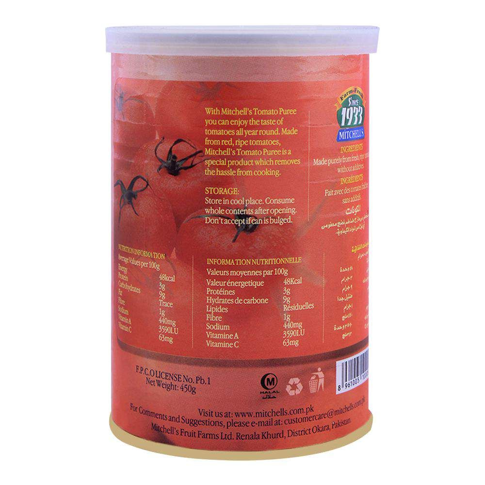 Mitchell's Tomato Puree 450g - Image 2