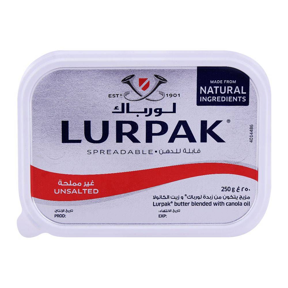 Lurpak Unsalted Spreadable Butter 250g - Main Image