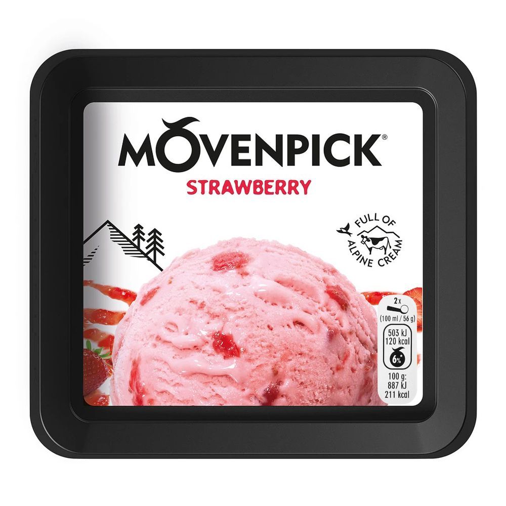 Movenpick Strawberry Ice Cream, 900ml - Image 3