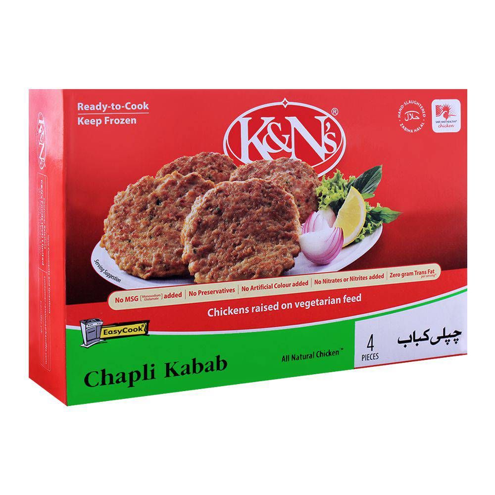 K&N's Chicken Chapli Kabab 4-Pack - Main Image