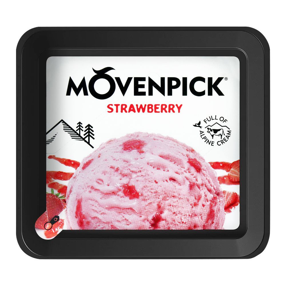 Movenpick Strawberry Ice Cream, 100ml - Image 3