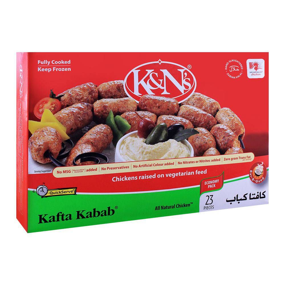 K&N's Chicken Kafta Kabab, 23-Pack, 515g - Main Image