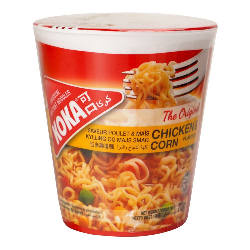 Koka Chicken Corn Noodles Cup, 70g - Main Image