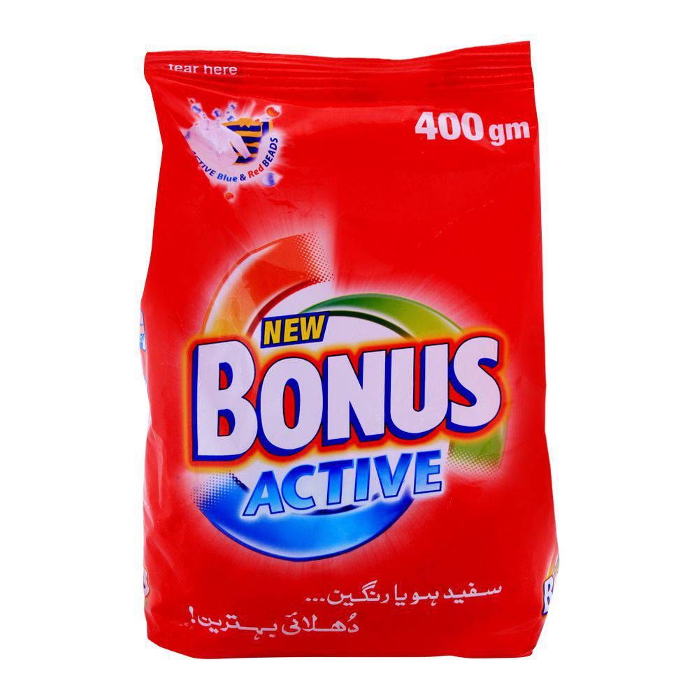 Bonus Active Detergent Powder, 400g - Image 2