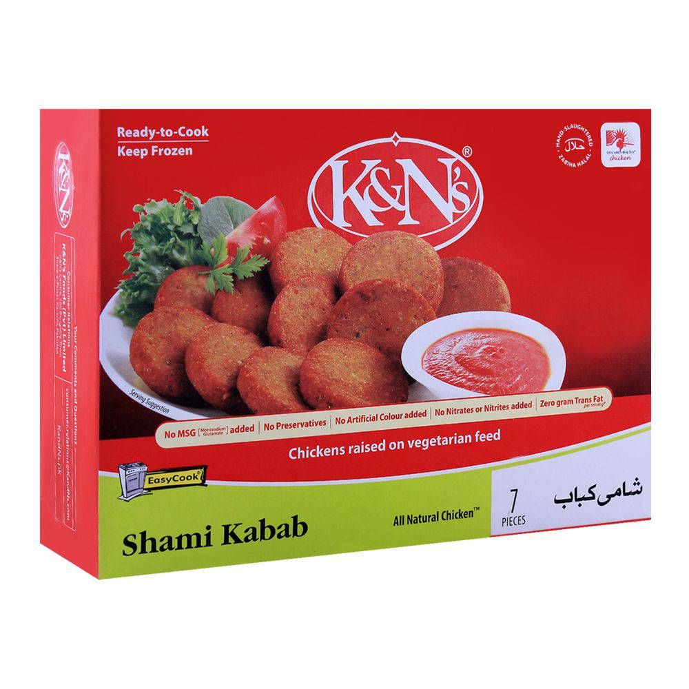 K&N's Chicken Shami Kabab, 7-Pack, 252g - Main Image