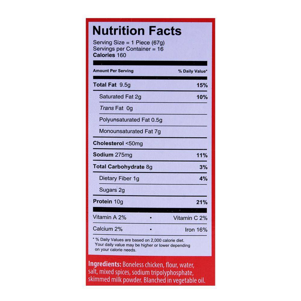 K&N's Chicken Burger Patties, 16-Pack, 1070g - Image 3