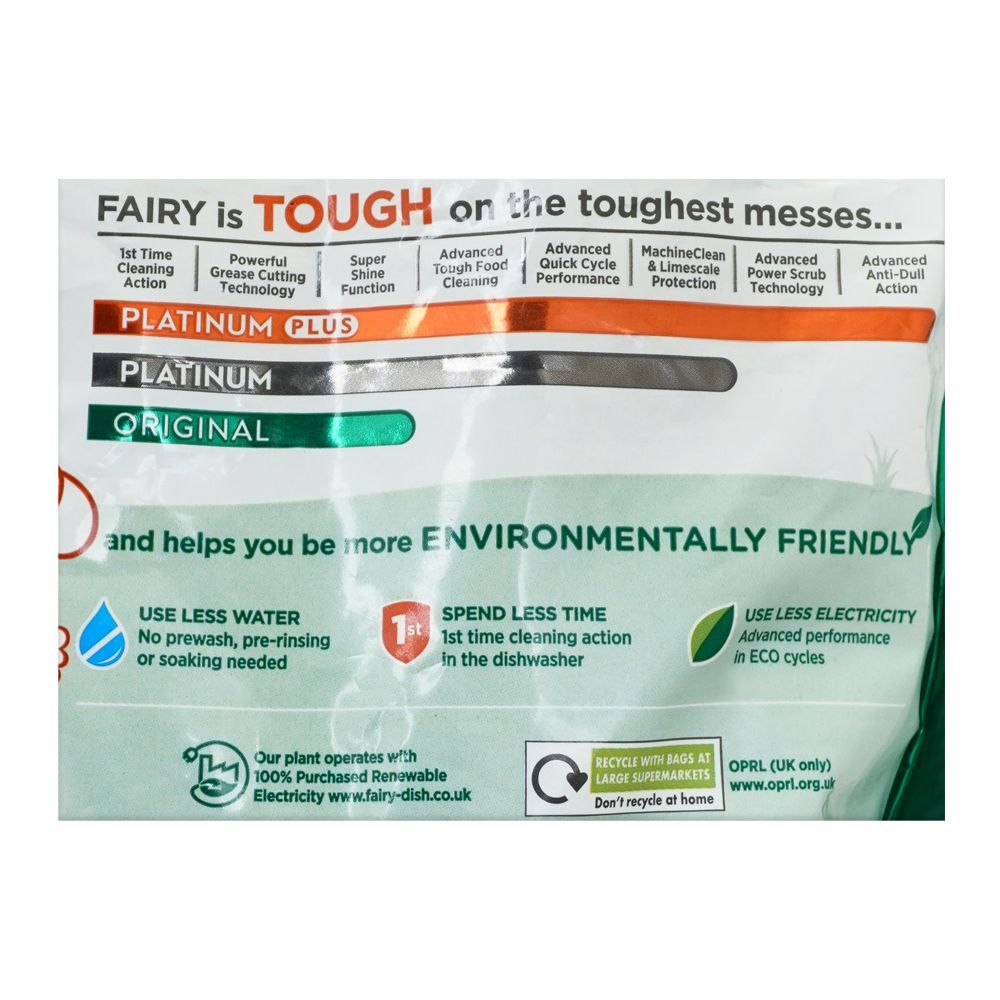 Fairy Original Dishwashing All-In-One Tablet, 60-Pack - Image 3