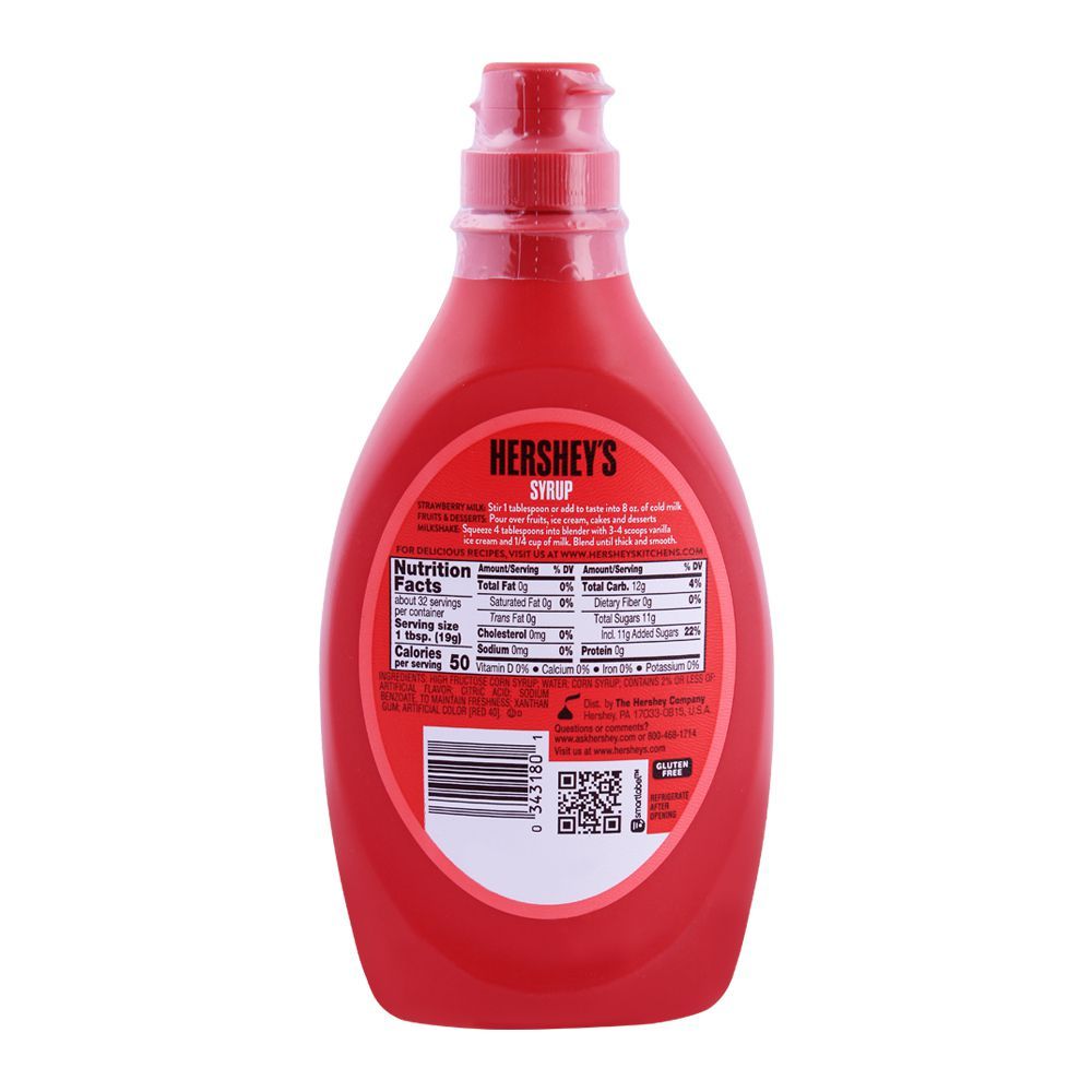 Hershey's Strawberry Squeeze Syrup 623g - Image 2