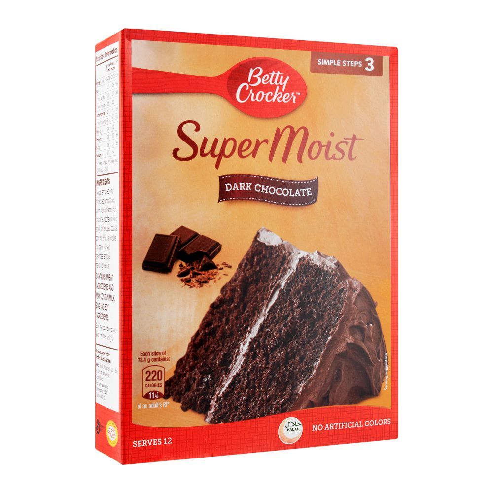 Betty Crocker Super Moist Cake Mix, Dark Chocolate, 500g - Main Image