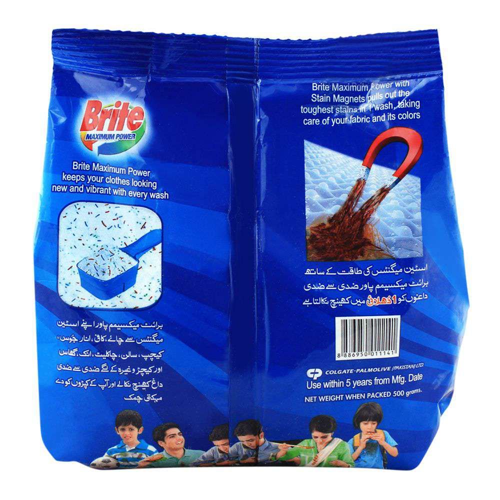 Brite Maximum Power Detergent Powder 500g - Image 3