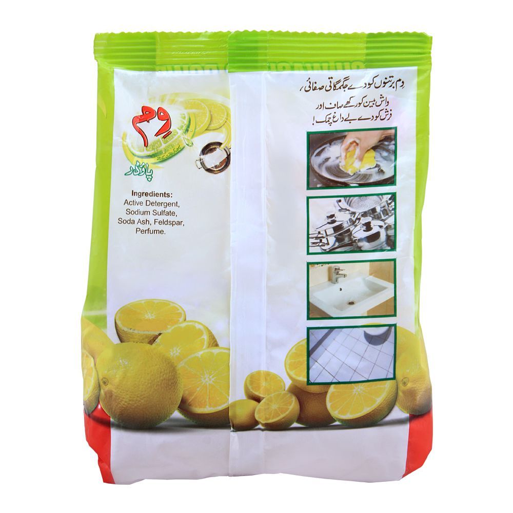 Vim Dish Washing Powder, With Lemon, Bag, 400g - Image 3