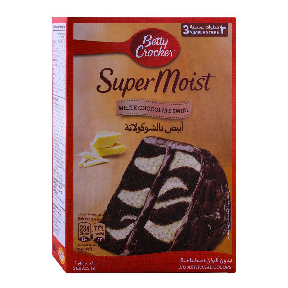 Betty Crocker Super Moist White Chocolate Swirl 500g - Main Image