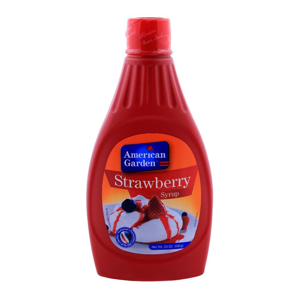 American Garden Strawberry Syrup 680g - Main Image