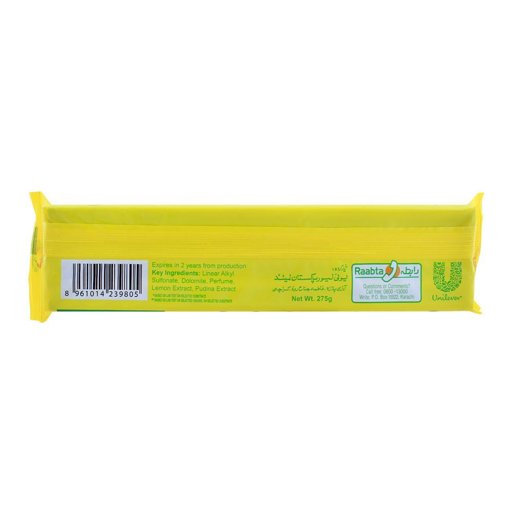 Vim 2-in-1 Dish Wash Long Bar, Lemon & Pudina, 230g - Image 2