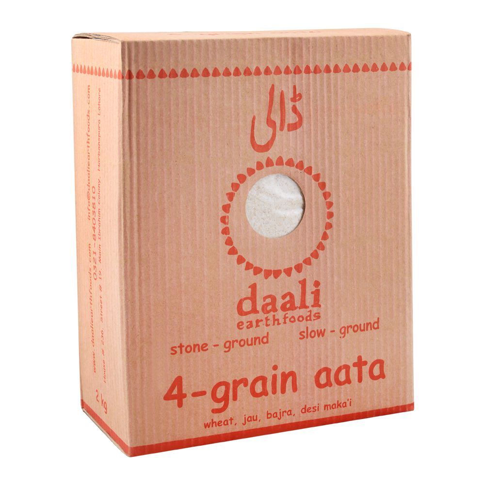 Daali 4-Grain Atta, Wheat, Jau, Bajra & Desi Makai, 2 KG - Main Image