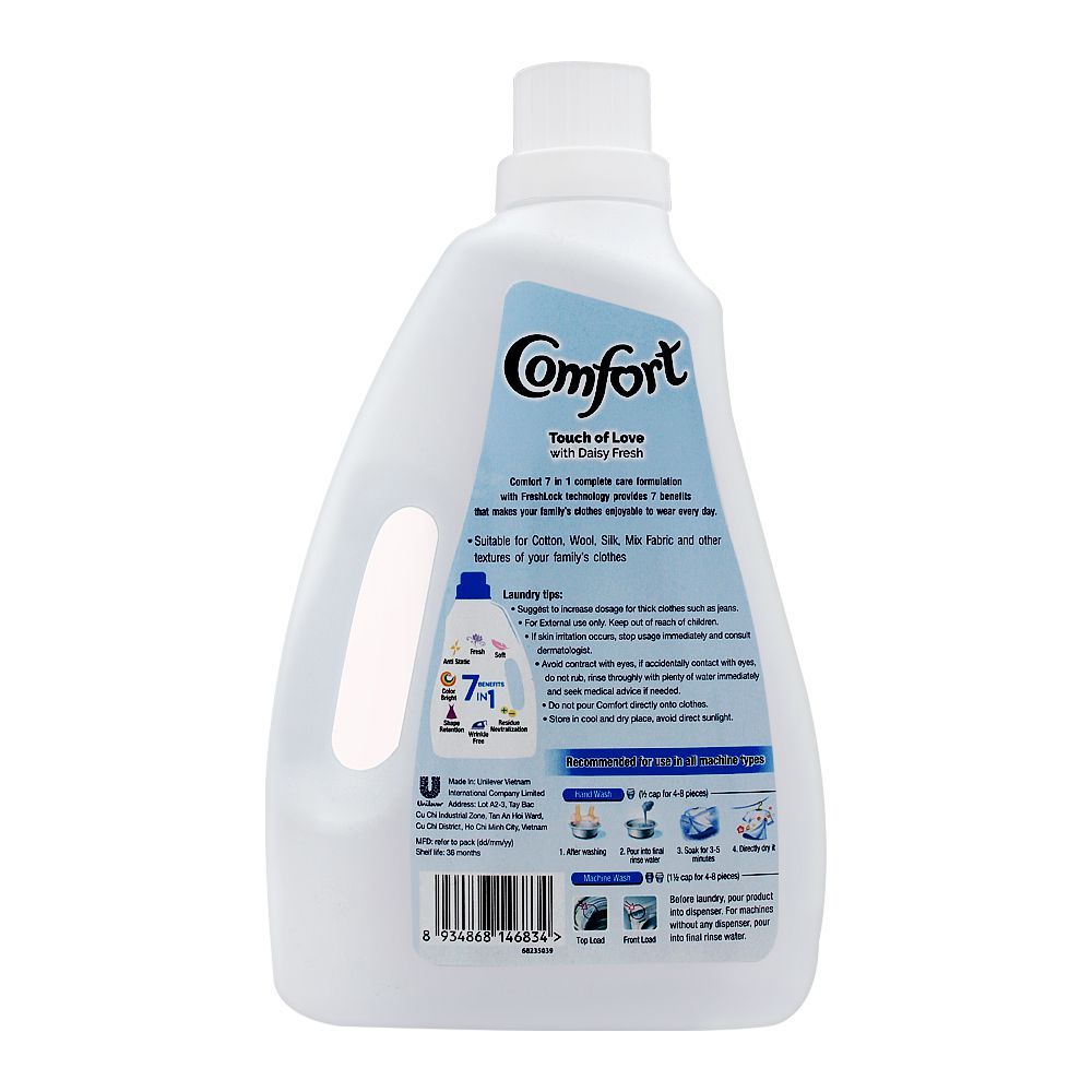 Comfort Fabric Conditioner, Touch Of Love With Daisy Fresh, 2 Liters - Image 2