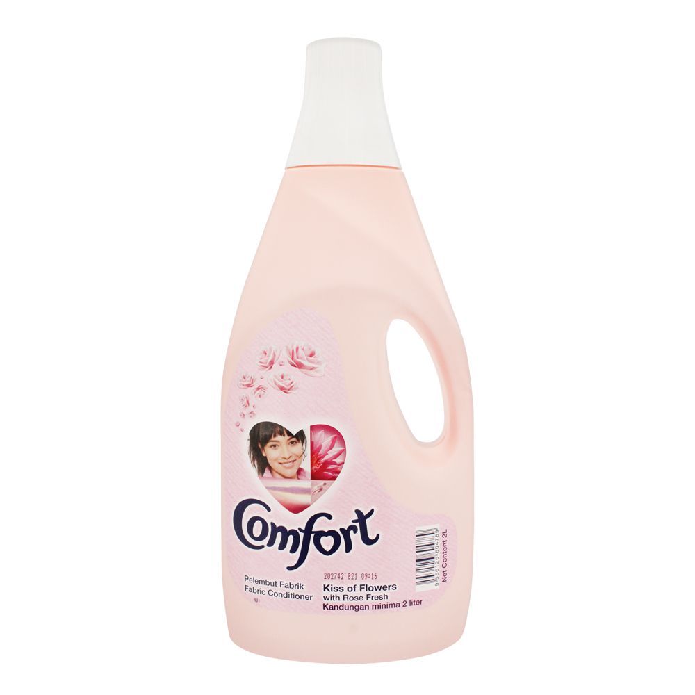 Comfort Kiss Of Flower Fabric Conditioner, Pink, Imported, 2 Liters - Main Image