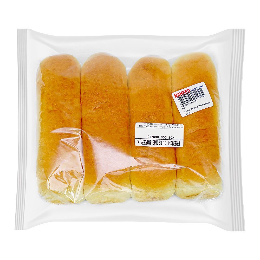 French Cuisine Hot Dog Bun, Large, 4-Pack - Main Image