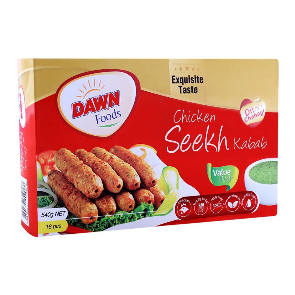 Dawn Chicken Seekh Kabab, 18 Pieces, 540g - Main Image