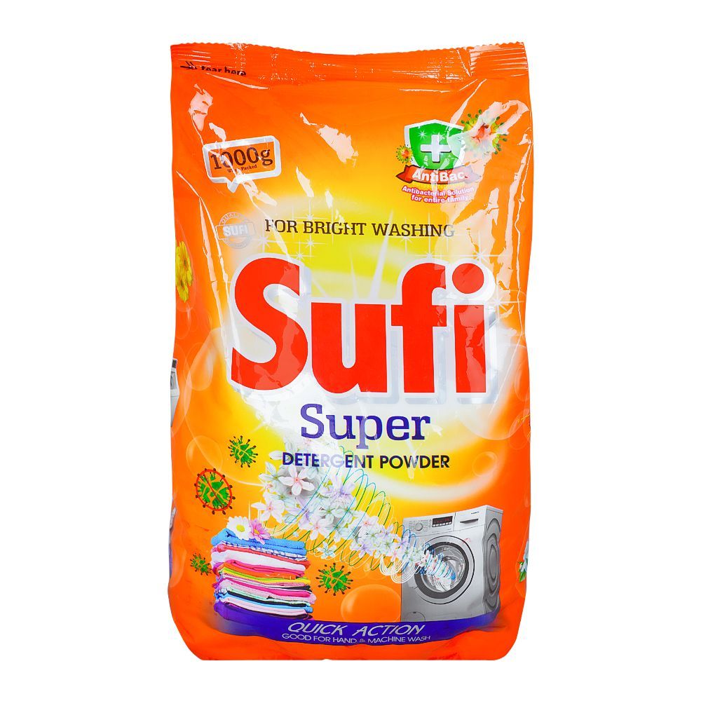 Sufi Super Detergent Powder, 1 KG - Main Image