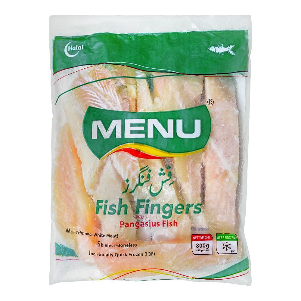 Menu Fish Fingers, Pangasius Fish, 800g - Main Image