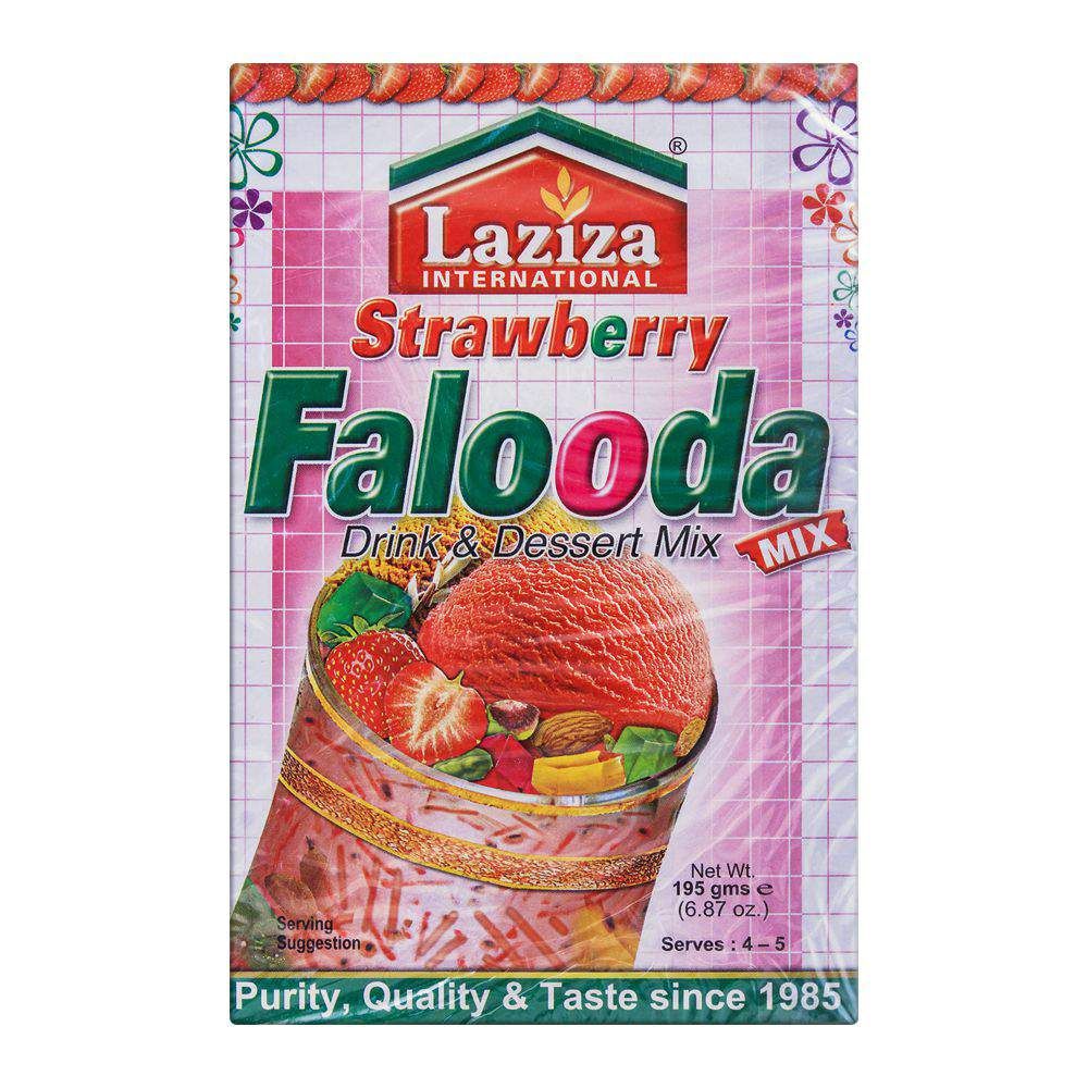 Laziza Strawberry Falooda Drink & Dessert Mix 195g - Main Image