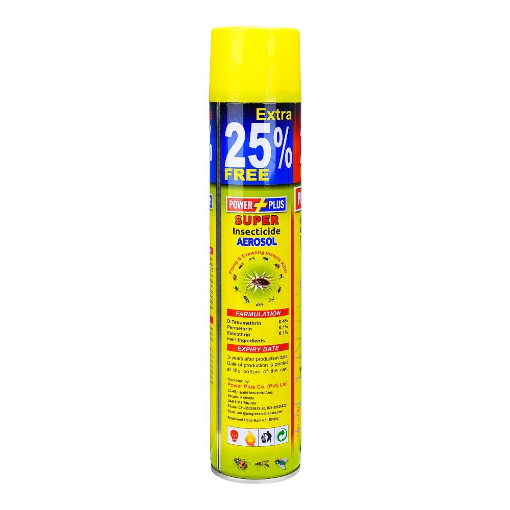 Power Plus Super Flying & Crawling Insects Aerosol, 500ml - Image 2