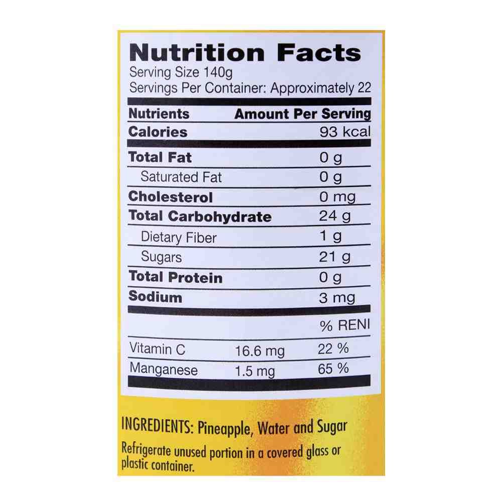 Delmonte Pineapple Tidbits 3.062Kg - Image 3