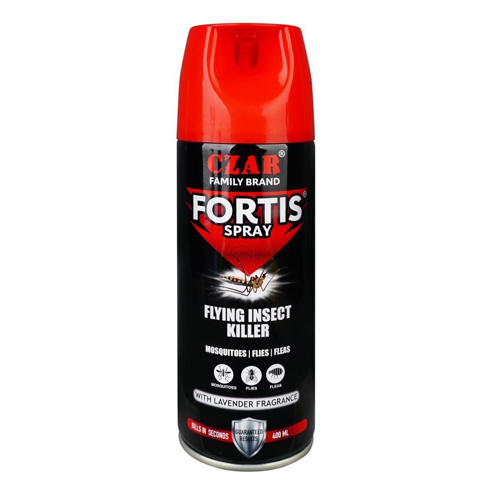 Czar Fortis Flying Insect killer Spray With Free Syringe Pack, 400ml - Image 2