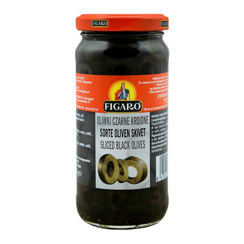 Figaro Sliced Black Olives, 240g - Main Image