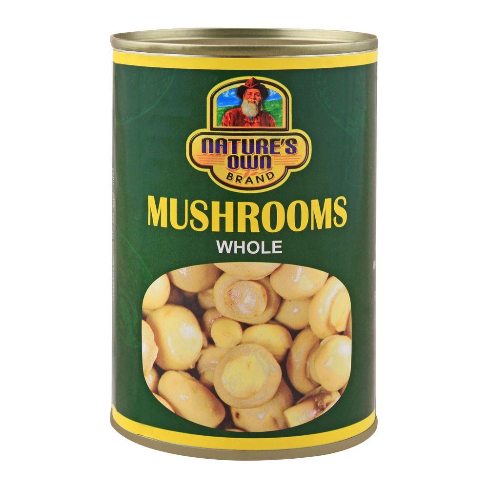 Nature's Own Brand Mushrooms Whole, Tin, 400g - Main Image