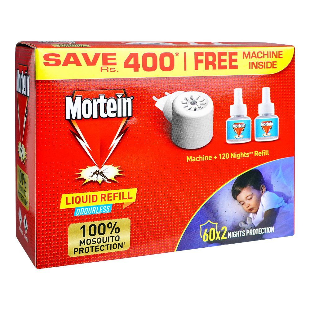 Mortein Odourless Liquid Mosquito Machine, With Refill - Main Image