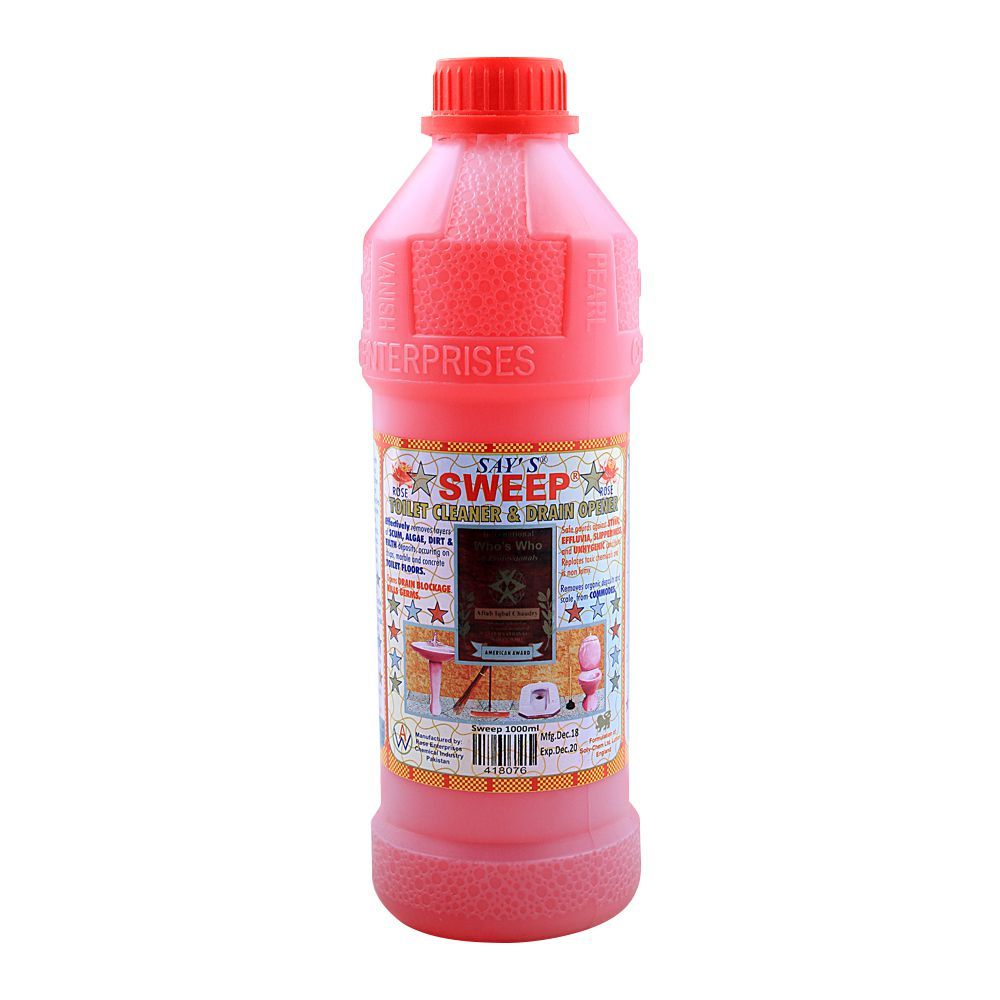 Say's Sweep Toilet Cleaner & Drain Opener 1000ml - Main Image